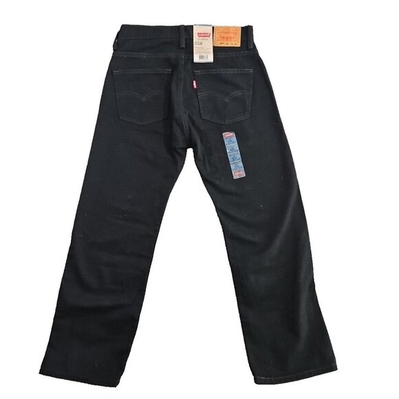 Levi's Jeans 550 Women's 10 Husky Relaxed Fit 28x26 Black Magic NWT - Picture 2 of 16